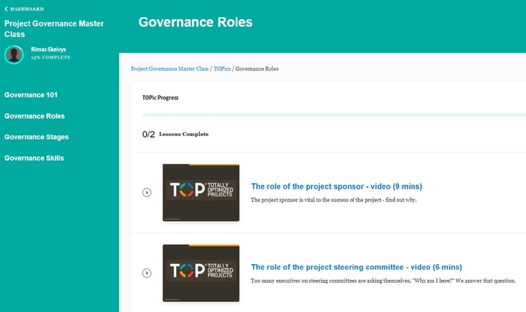 Project Governance Master Class clip